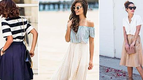 Πώς να φορέσετε σωστά τις midi και maxi φούστες!