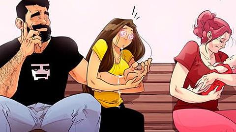 Οι προσπάθειες ενός ζευγαριού να αποκτήσει μωρό σε 5 τρυφερά σκίτσα