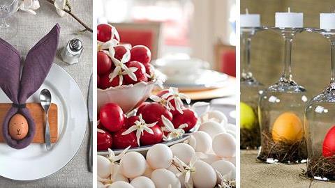 Πώς να στολίσετε το τραπέζι με τα πασχαλινά αυγά