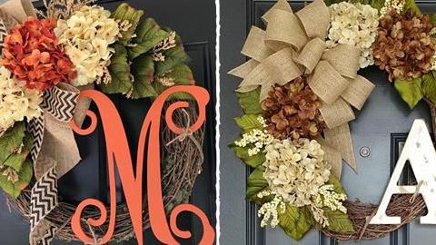 Πώς να φτιάξετε πρωτομαγιάτικο στεφάνι για την εξώπορτα με το αρχικό σας γράμμα