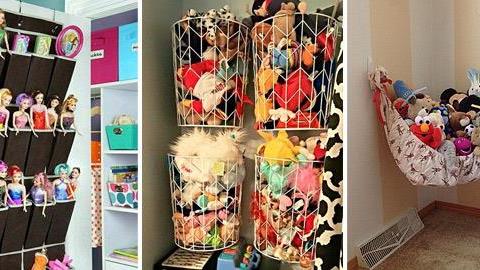 7 φανταστικές ιδέες για να αποθηκεύσετε τα παιχνίδια των παιδιών