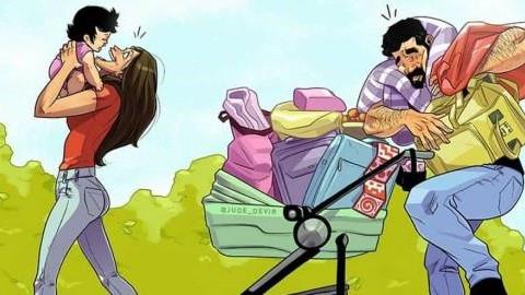 Η ζωή με ένα νεογέννητο σε 10 ξεκαρδιστικά σκίτσα