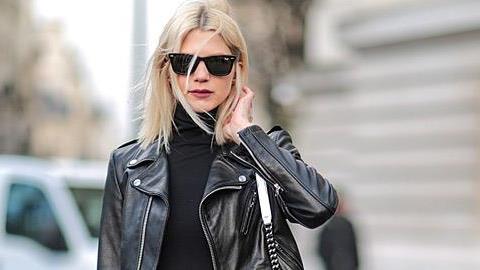 Κομψή με δερμάτινα: πώς να το πετύχετε χωρίς κόπο