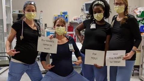 Είναι έγκυες, εργάζονται στις ΜΕΘ και στέλνουν ένα ηχηρό μήνυμα σε όλους μας