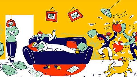 Το να συγυρίζεις σπίτι με παιδιά (που δεν πάνε σχολείο), είναι σαν πλένεις τα ρούχα με βρώμικο νερό