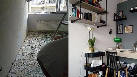 Πατέρας μετέτρεψε το απαράδεκτο δωμάτιο φοιτητικής εστίας σε υπέροχο σπίτι 