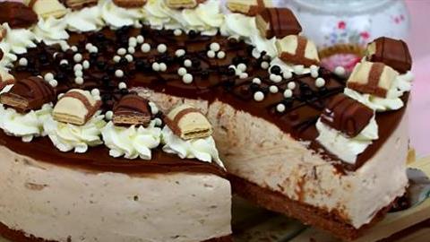 Γλυκό ψυγείου Kinder Bueno, με 4 μόνο υλικά (έτοιμο σε 5 λεπτά)