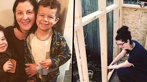 Μαμά δύο παιδιών έμεινε άστεγη κι έχτισε μόνη της ένα ολόκληρο σπίτι για να μείνουν!