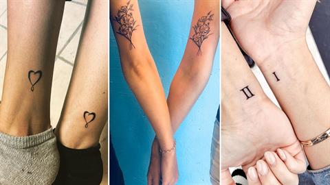 Πανέμορφα και διακριτικά τατουάζ για πολύ αγαπημένες αδερφούλες