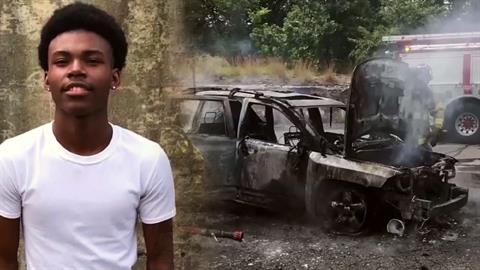 Γενναίος έφηβος έσωσε μαμά με τα 3 παιδιά της από φλεγόμενο αυτοκίνητο