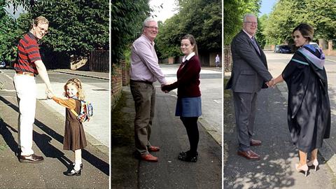 Ο μπαμπάς που κρατά το χέρι της κόρης του από την πρώτη μέρα σχολείου, μέχρι την τελευταία...