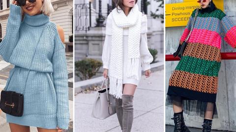 Πλεκτό φόρεμα: πώς να φορέσετε το αγαπημένο κομμάτι της φετινής μόδας