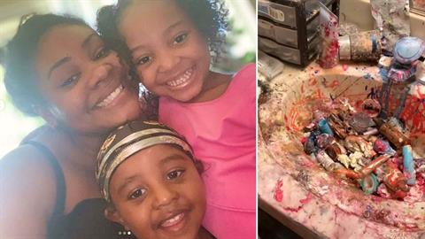 Μακιγιέζ άφησε μόνα τα παιδιά της και κατέστρεψαν τα καλλυντικά και τον... νιπτήρα της!