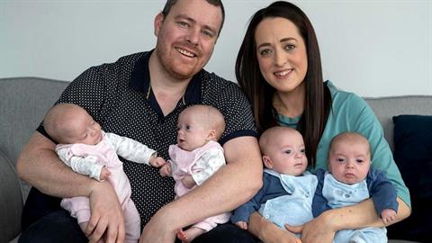 Ζευγάρι αποκτά 4δυμα λίγους μήνες αφού έχασαν το πρώτο τους παιδί στη γέννα