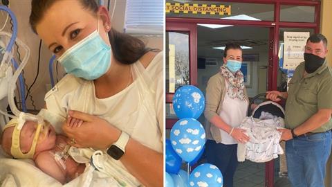 Νεογέννητο με σπάνια πάθηση που εμποδίζει την αναπνοή κέρδισε τη μάχη για τη ζωή