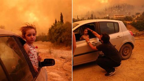 Η Βαλεντίνα σταμάτησε να κλαίει: η ιστορία της εικόνας που συγκίνησε την Ελλάδα
