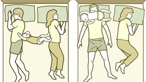 Όλοι μαζί στο κρεβάτι: 5 στάσεις ύπνου όσων κοιμούνται με το μωρό