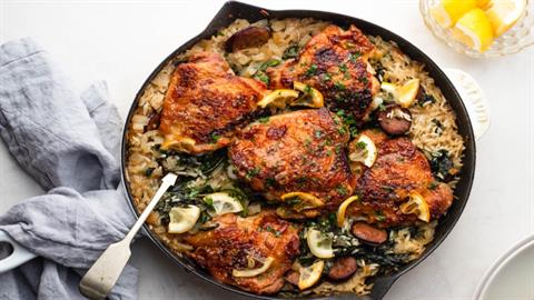 Σπανακόρυζο με κοτόπουλο για να το φάνε μέχρι και τα παιδιά!