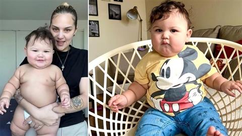 Μπέμπης που δεν έχει χρονίσει ακόμα, ζυγίζει ήδη 14 κιλά!