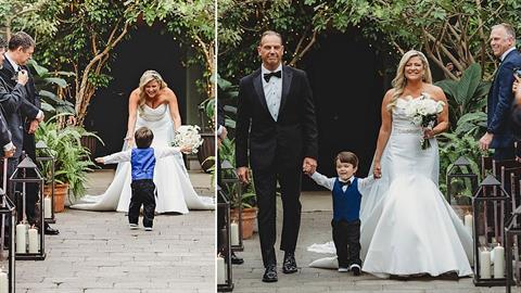 2χρονος συνόδευσε τη μαμά του στην εκκλησία για να παντρευτεί τον μπαμπά του