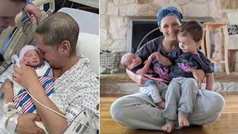 Ηρωίδα μαμά διαγνώστηκε με καρκίνο ενώ ήταν έγκυος και τον νίκησε!