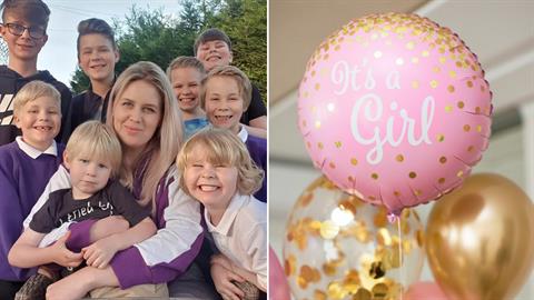 Μετά από 9 γιους έμεινε έγκυος... στην κόρη: «πετάω στα σύννεφα από τη χαρά μου»