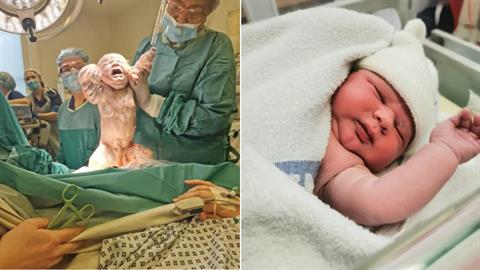 Γέννησε μωράκι-γίγαντα 5,5 κιλών: «ευτυχώς έκανα καισαρική!»