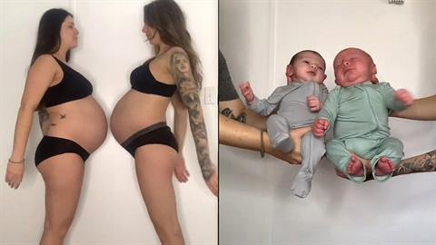 Aδερφές έμειναν έγκυες ταυτόχρονα και αποφάσισαν να μείνουν στο ίδιο σπίτι!