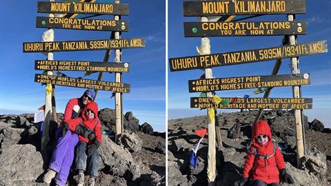 7χρονη γιόρτασε τα γενέθλιά της στην κορυφή του Κιλιμάντζαρου μαζί με τη μαμά της!