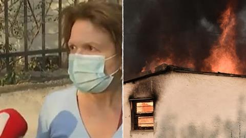 Φωτιά στην Πεντέλη: «Με το ζόρι βγάλαμε την 8 μηνών έγκυο κόρη μου από το σπίτι»