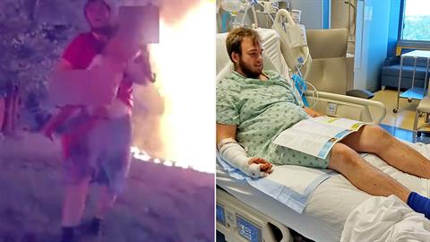 25χρονος διανομέας όρμησε σε φλεγόμενο σπίτι και έσωσε 5 παιδιά!