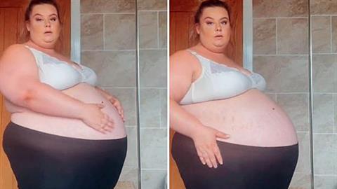 Περιμένει διδυμάκια, αλλά μοιάζει σαν να είναι έγκυος σε τετράδυμα!