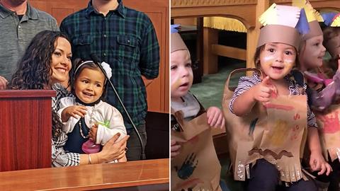 Νηπιάκι δεν σταματά να χαμογελά μετά την υιοθεσία του!