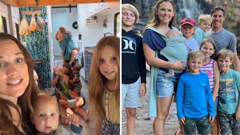 Μετέτρεψαν παλιό λεωφορείο σε σπίτι και ταξιδεύουν με τα... 7 παιδιά τους!