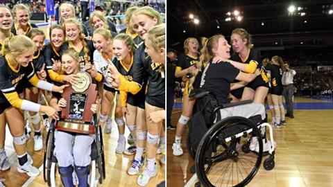 16χρονη παίκτρια του βόλεϊ σηκώθηκε από το αναπηρικό αμαξίδιο και έκανε το... καλύτερο σερβίς!