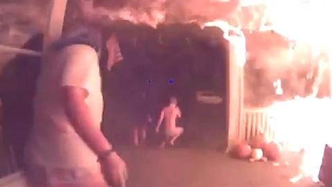 Ήρωας έσωσε 4 αδερφάκια από φλεγόμενο σπίτι!