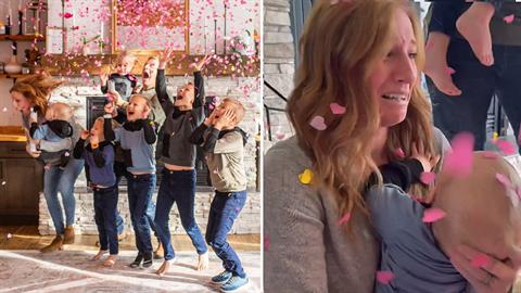 Mαμά 6 αγοριών κλαίει από χαρά όταν μαθαίνει ότι θα αποκτήσει την πολυπόθητη κόρη!