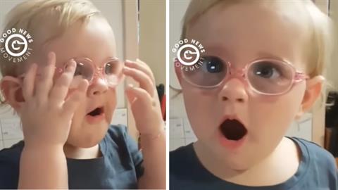 Μωράκι με περιορισμένη όραση βλέπει για πρώτη φορά και η αντίδρασή του είναι ανεκτίμητη!