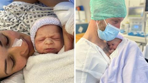 Μαμά, μπαμπάς και η νεογέννητη κόρη τους έχουν γενέθλια την ίδια μέρα!
