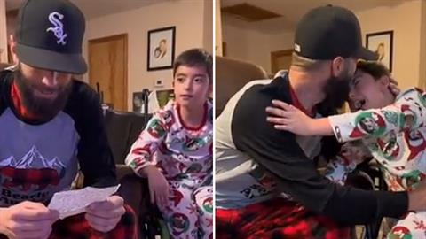 Το πιο συγκινητικό βίντεο: αγοράκι με ειδικές ανάγκες ζητάει από τον πατριό του να τον υιοθετήσει