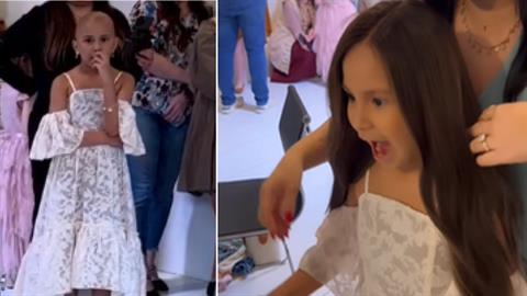 10χρονη με αλωπεκία φοράει περούκα για 1η φορά και μένει με… το στόμα ανοιχτό!