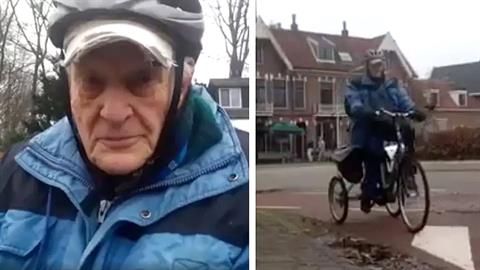 90χρονος διανύει καθημερινά 17 χλμ. για να δει τη γυναίκα του που έχει άνοια και μένει σε ίδρυμα 