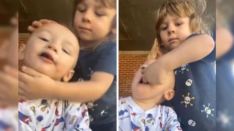 3χρονος έσωσε το μικρότερο αδερφάκι του από βέβαιο πνιγμό!