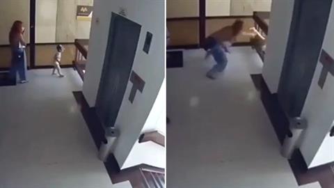 Απίστευτο βίντεο: μαμά πιάνει στον αέρα το μωρό της που πέφτει στο κενό και του σώζει τη ζωή