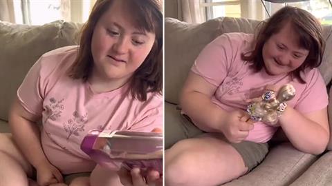 Η συγκίνηση μιας 16χρονης με σύνδρομο Down όταν της έκαναν δώρο μια Barbie... που της μοιάζει!