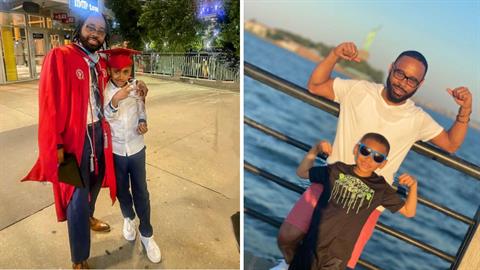 Μπαμπάς που μεγαλώνει μόνος τον γιο του κάνοντας 3 δουλειές, επέστεψε στα θρανία και πήρε πτυχίο!