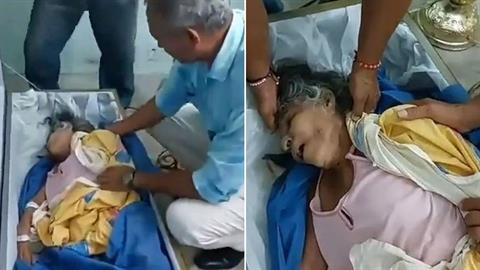 Ηλικιωμένη ζωντάνεψε... στην κηδεία της και τους κοψοχόλιασε όλους!