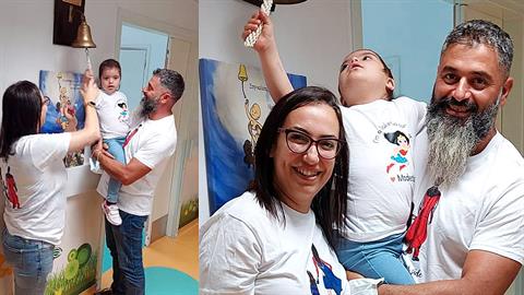 Η μικρή Μοδέστια κέρδισε τη μάχη με τη λευχαιμία και χτύπησε το καμπανάκι της νίκης