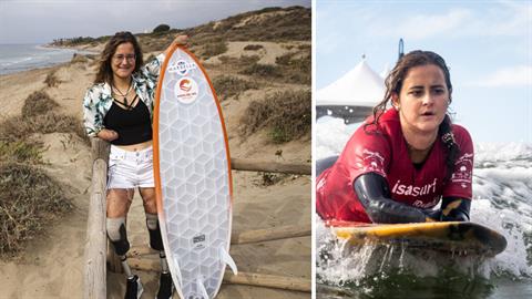 Δύναμη ψυχής: 18χρονη που έχασε τα άκρα της από μηνιγγίτιδα, έγινε πρωταθλήτρια στο σερφ