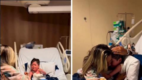 Αγοράκι που ήταν σε κώμα 16 ολόκληρες μέρες, ξύπνησε και αγκάλιασε τη μαμά του